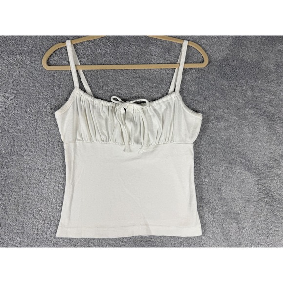 M-Fasis Tops - M-Fasis Camisole Women Size S White Good Milkmaid Tie Front Y2K Coquette Top